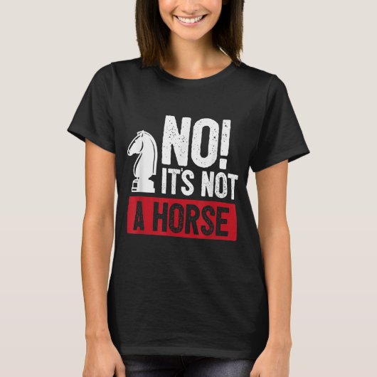 チェスおもしろいキングカストリングデザイン Tシャツ (正面)