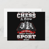 チェスおもしろい引用文ユーモアことわざ シーズンポストカード (正面/裏面)