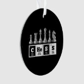 チェスおもしろい選手ギーク周期系化学 オーナメント (正面)