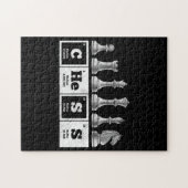 チェスおもしろい選手ギーク周期系化学 ジグソーパズル (横)