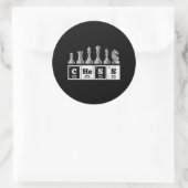 チェスおもしろい選手ギーク周期系化学 ラウンドシール (バッグ)