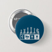 チェスおもしろい選手ギーク周期系化学 缶バッジ (正面&裏面)