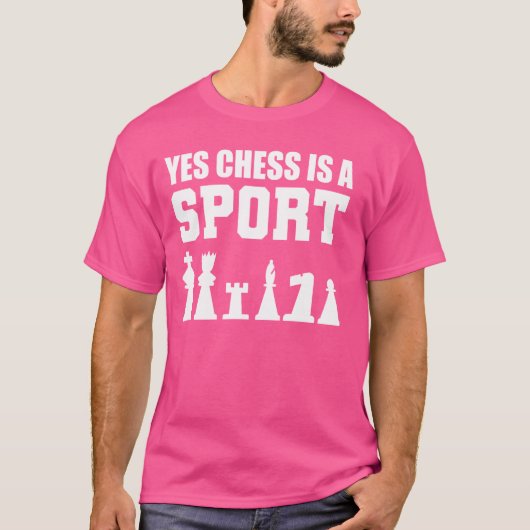 チェスおもしろい選手チェスコーチ Tシャツ (正面)