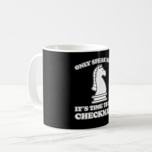チェスおもしろい駒チェスプレーヤーおもしろいチェスゲームギフト コーヒーマグカップ (正面左)