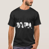 チェスおやじ パパ シルエットデザイン Tシャツ (正面)