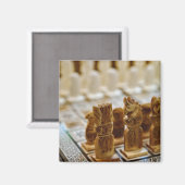 チェスが売りに出る、ハーン・エル・カリリ・バザール。 マグネット (正面/裏面)