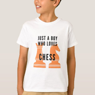 チェスが好きな男の子 Tシャツ