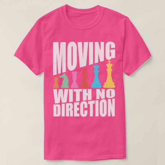 チェスが方向なしで動く Tシャツ (デザイン正面)