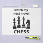 チェスが次の移動チェスを見る 薄葉紙 (クラフト)