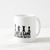 チェスこれはゲームではない戦いだ コーヒーマグカップ (正面右)