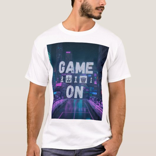 チェスで勝負 Tシャツ (正面)