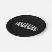 チェスで駒を5回得動かす愛クール好家 ペーパープレート (アングル)