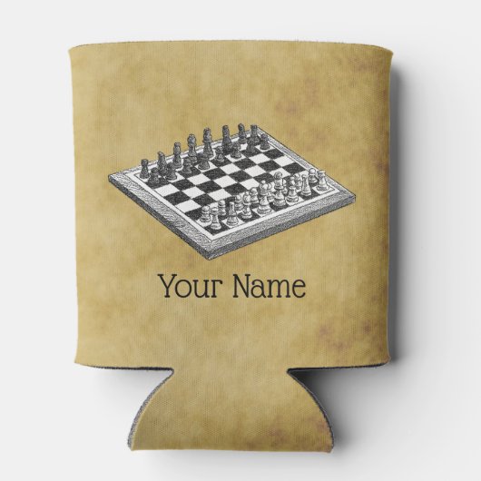 チェスとチェス盤のヴィンテージWBG 動揺して 缶クーラー (裏面)