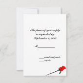 チェスとバラの結婚ゴシック 出欠カード (裏面)