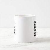 チェスと呼ばれるゲームの6つの駒 コーヒーマグカップ (中央)