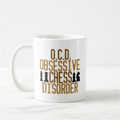 チェスに取り付かれている コーヒーマグカップ (左)