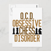 チェスに取り付かれている ポストカード (正面/裏面)