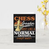 チェスのおじいちゃん普通のチェスのように カード (黄色い花)