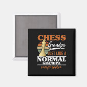 チェスのおじいちゃん普通のチェスのように マグネット (正面/裏面)