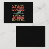 チェスのない日は冗談のようだ エンクロージャーカード (正面/裏面)