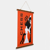 チェスのウォールアート 吊り下げ型タペストリー (傾斜あり)