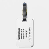 チェスのカスタムな荷物のラベル ラゲッジタグ (裏面縦)