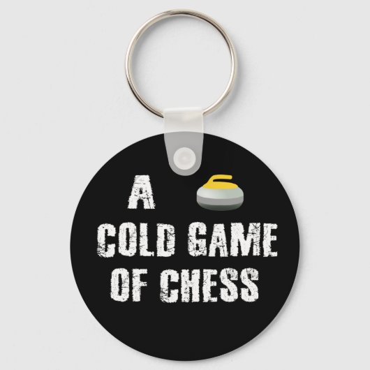 チェスのカーリングのキーチェーンの冷たいゲーム キーホルダー (正面)