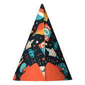 チェスのキングとクイーンゲームの夜を13誕生日 パーティーハット (裏面)