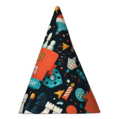 チェスのキングとクイーンゲームの夜を13誕生日 パーティーハット (右)