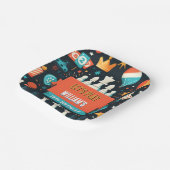 チェスのキングとクイーンゲームの夜を13誕生日 ペーパープレート (傾斜あり)