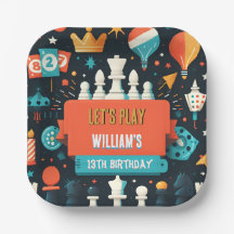 チェスのキングとクイーンゲームの夜を13誕生日