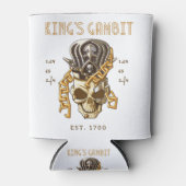 チェスのキングのゲームビットのEst 1700移動1.e4 e5 2.f4 缶クーラー (正面)