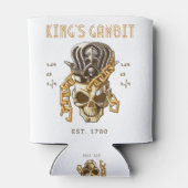 チェスのキングのゲームビットのEst 1700移動1.e4 e5 2.f4 缶クーラー (裏面)