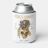 チェスのキングのゲームビットのEst 1700移動1.e4 e5 2.f4 缶クーラー (缶裏面)