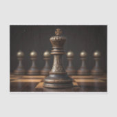 チェスのキングのデコページ 薄葉紙 (正面)