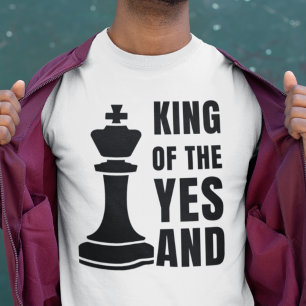 チェスのキングを改善するYESと Tシャツ