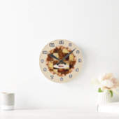 チェスのキング時計 ラウンド壁時計 (ホーム)