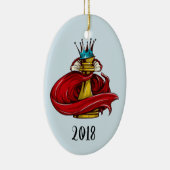 チェスのキング記念の年 セラミックオーナメント (右)