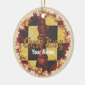 チェスのキング セラミックオーナメント (左)