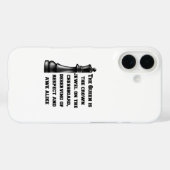チェスのクイーン白黒のパワー尊重戦略 Case-Mate iPhoneケース (裏面 (横))