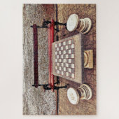 チェスのゲームのための心配か。 ジグソーパズル (縦)