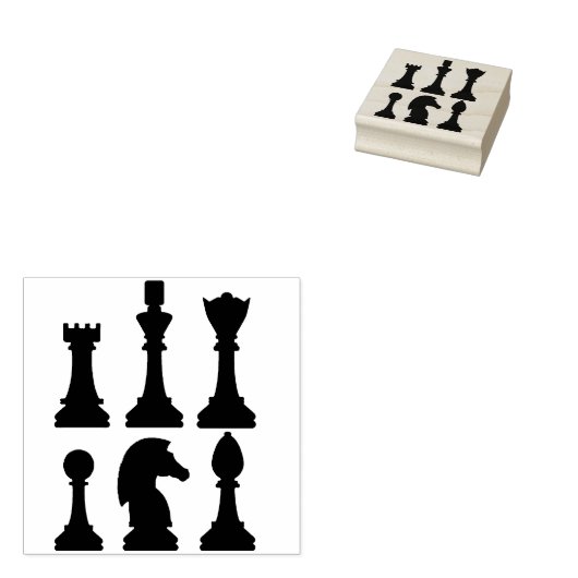 チェスのゲームのアートスタンプ ラバースタンプ (押印)