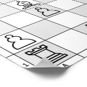 チェスのゲームのポスター8 ポスター (角)