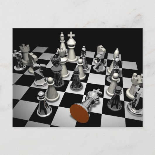 チェスのゲーム用はがき ポストカード (正面)