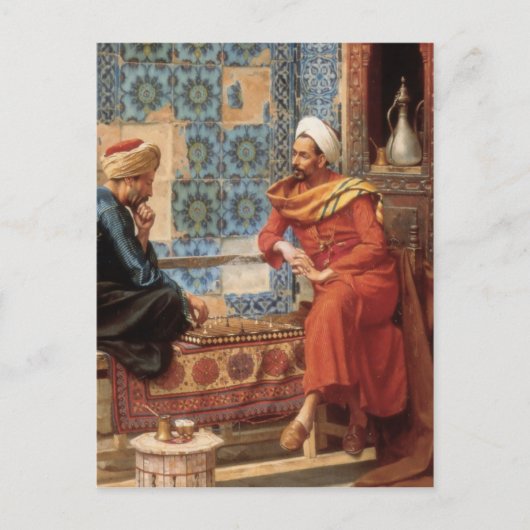 チェスのゲーム詳細はがき ポストカード (正面)