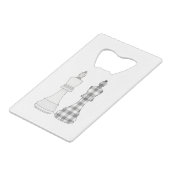 チェスのゲーム クレジットカード栓抜き (裏面アングル)