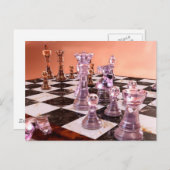 チェスのゲーム ポストカード (正面/裏面)
