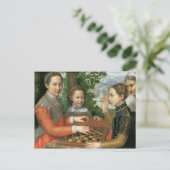 チェスのゲーム， 1555 ポストカード (スタンド正面)