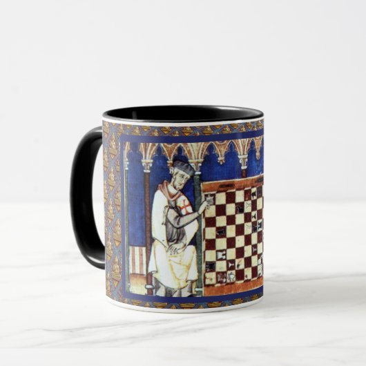 チェスのコーヒーマグの古代の芸術 マグカップ (正面左)