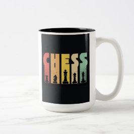 チェスのコーヒーマグ ツートーンマグカップ